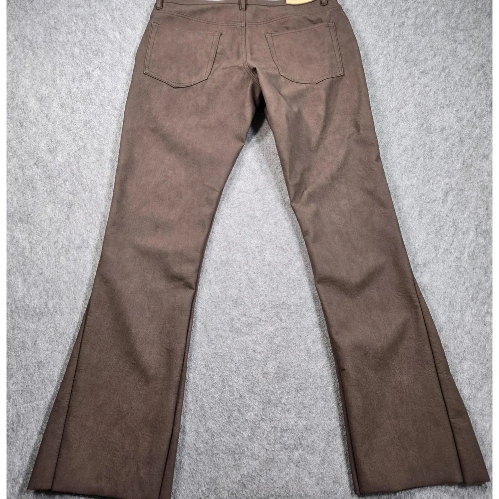 MNML Jeans Mens 36x34 Brown Dark Wash Bootcut 5 Pocket Denim Casual Pants
